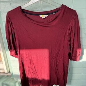 Boden Burgundy Blouse